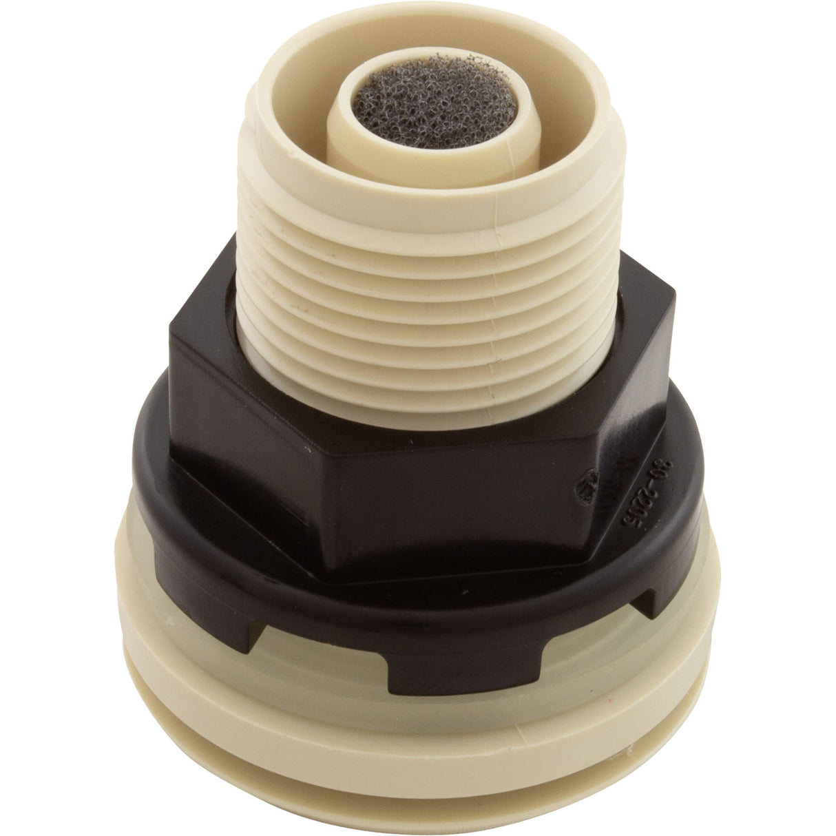 Air Ctrl, BWG/HAI Mini, 1-1/8"hs, 1-11/16"fd, Crescent, Bone, 1/2" : 10-2200BON