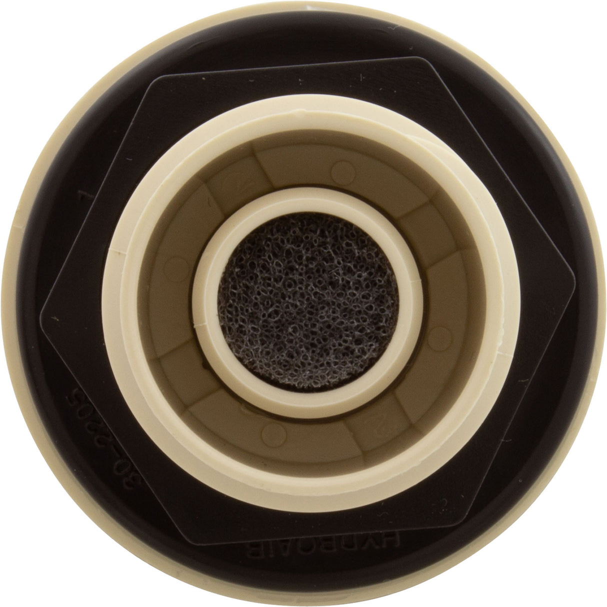 Air Ctrl, BWG/HAI Mini, 1-1/8"hs, 1-11/16"fd, Crescent, Bone, 1/2" : 10-2200BON