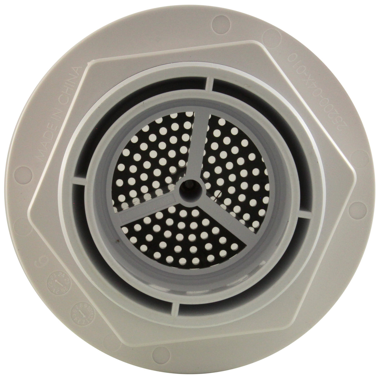 Suction Assembly, CMP, 2"S, 3-5/16"hs, 170GPM, Classic Gray : 25201-209-200 - Custom Molded Products - 25201-209-200 - PartsForSpas.com