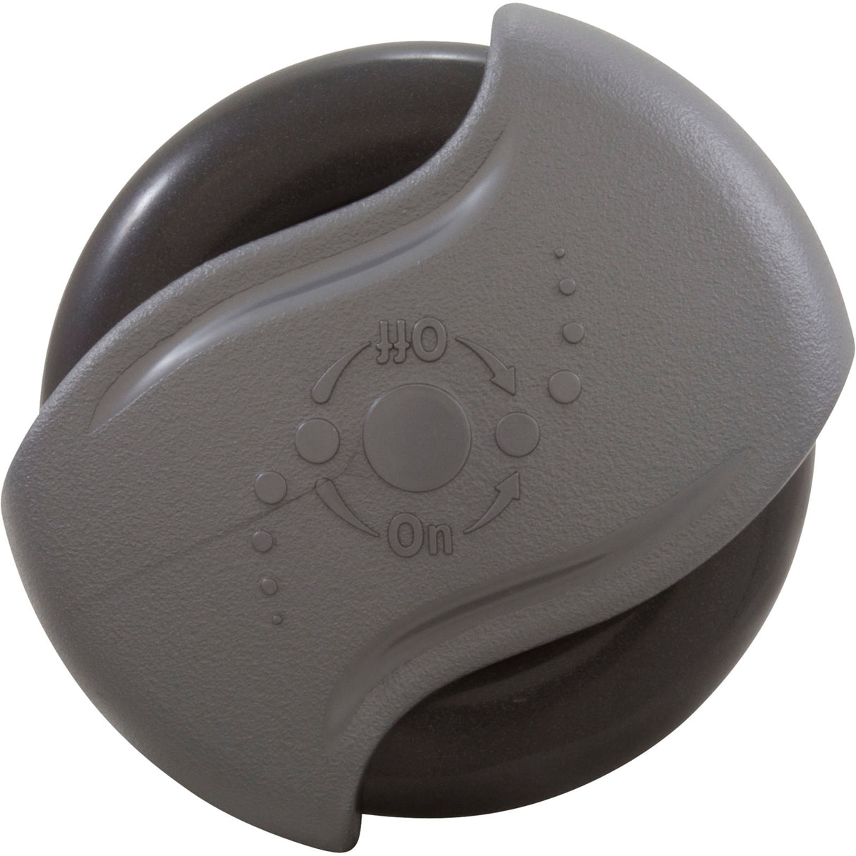Air Ctrl, CMP Top Access, 1-11/16"hs, Wave, 1"s, Slvr/Graph Gry : 25090-707-000