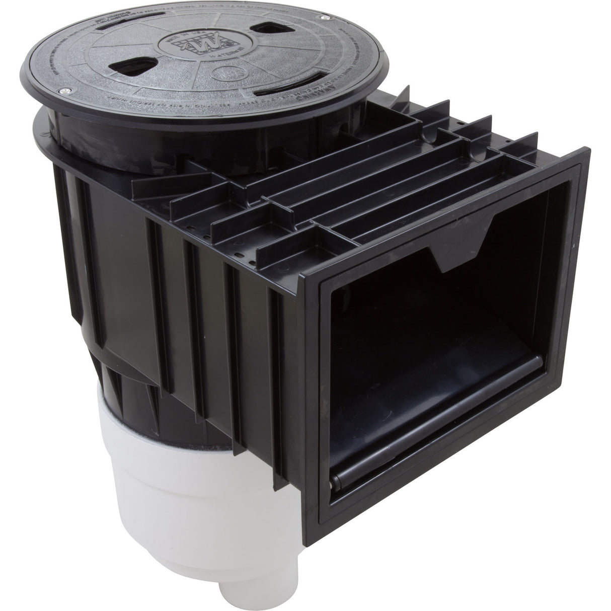 Skimmer, Waterway, Renegade, Gunite, 2"s, Black : 540-6411 - Waterway Plastics - 806105098528 - PartsForSpas.com