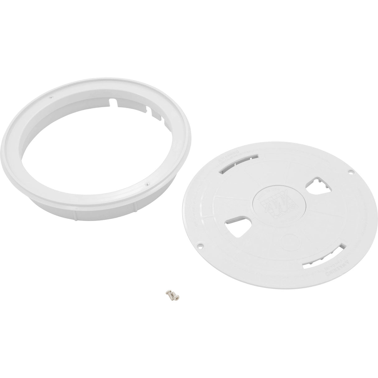 Renegade Skimmer Lid & Mount Ring Assy-Wht : 540-6460 - Waterway Plastics - 540-6460 - PartsForSpas.com