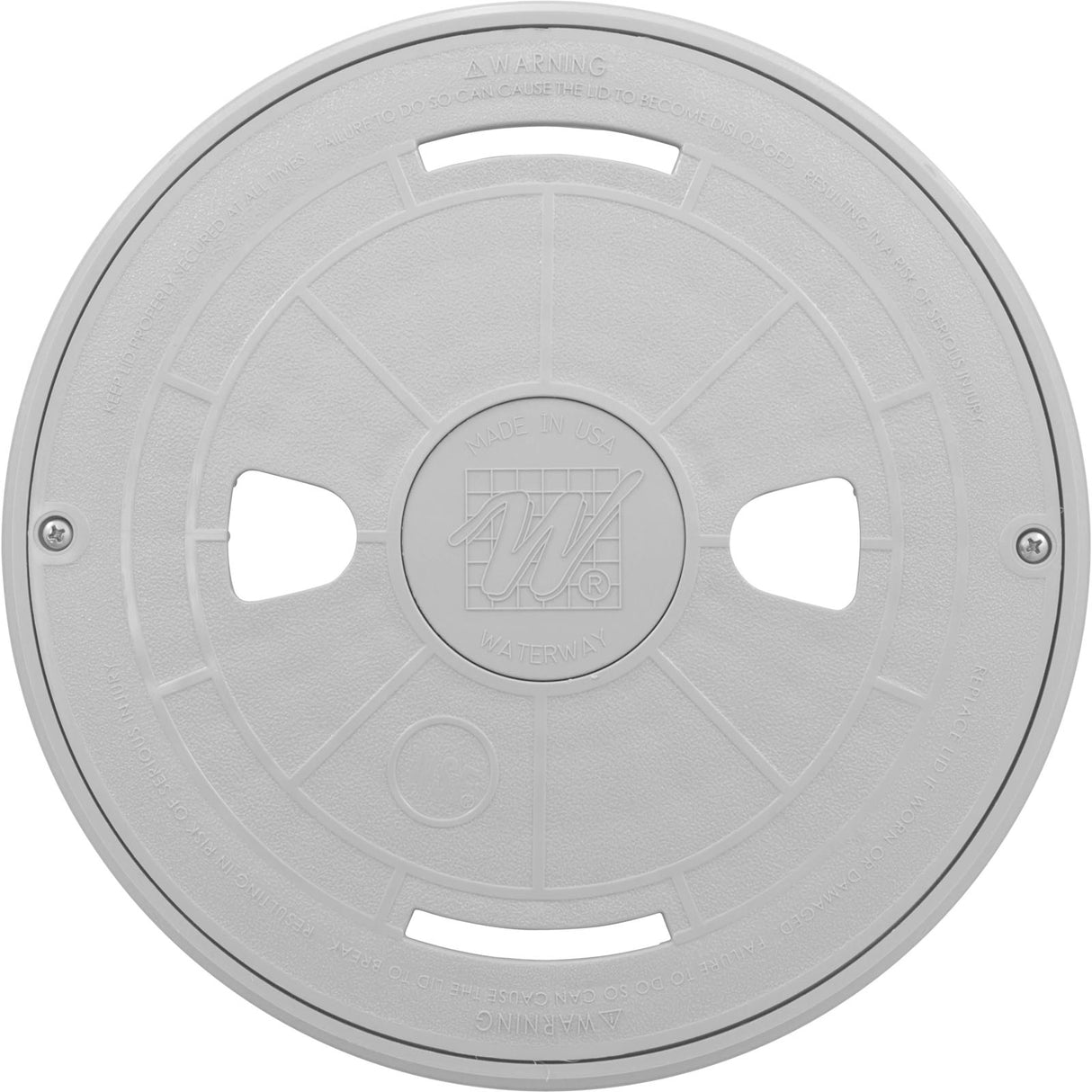Gnte Skim Lid & Mount Ring Assy Ww Logo Gry : 540-6467WW - Waterway Plastics - 806105098726 - PartsForSpas.com