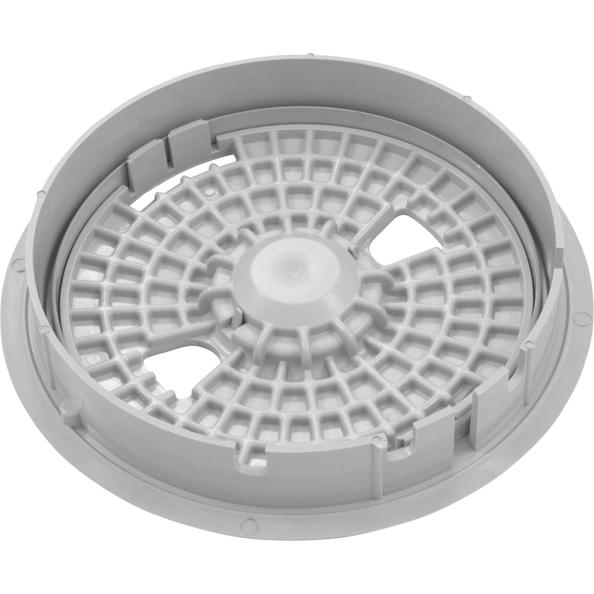 Renegade Skimmer Lid & Mount Ring Assy.-Gry : 540-6467 - Waterway Plastics - 540-6467 - PartsForSpas.com