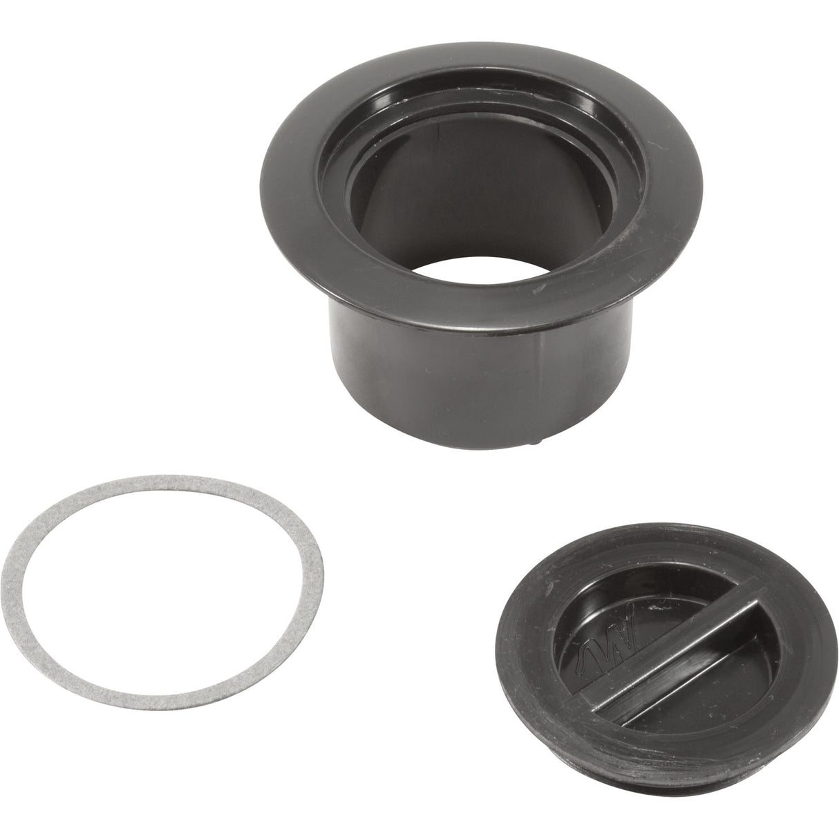 Volleyball Pole Holder Flange & Plug Assy-Black : 540-6711 - Waterway Plastics - 540-6711 - PartsForSpas.com