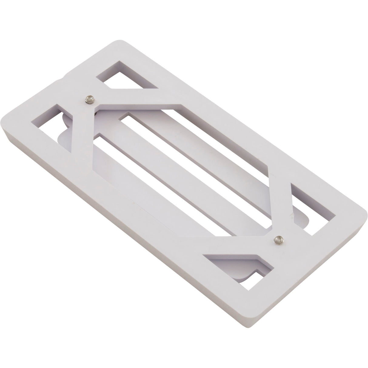 Gutter Drain, Pentair 2" x 4" 3-Bar Frame & Grate, White : 542038