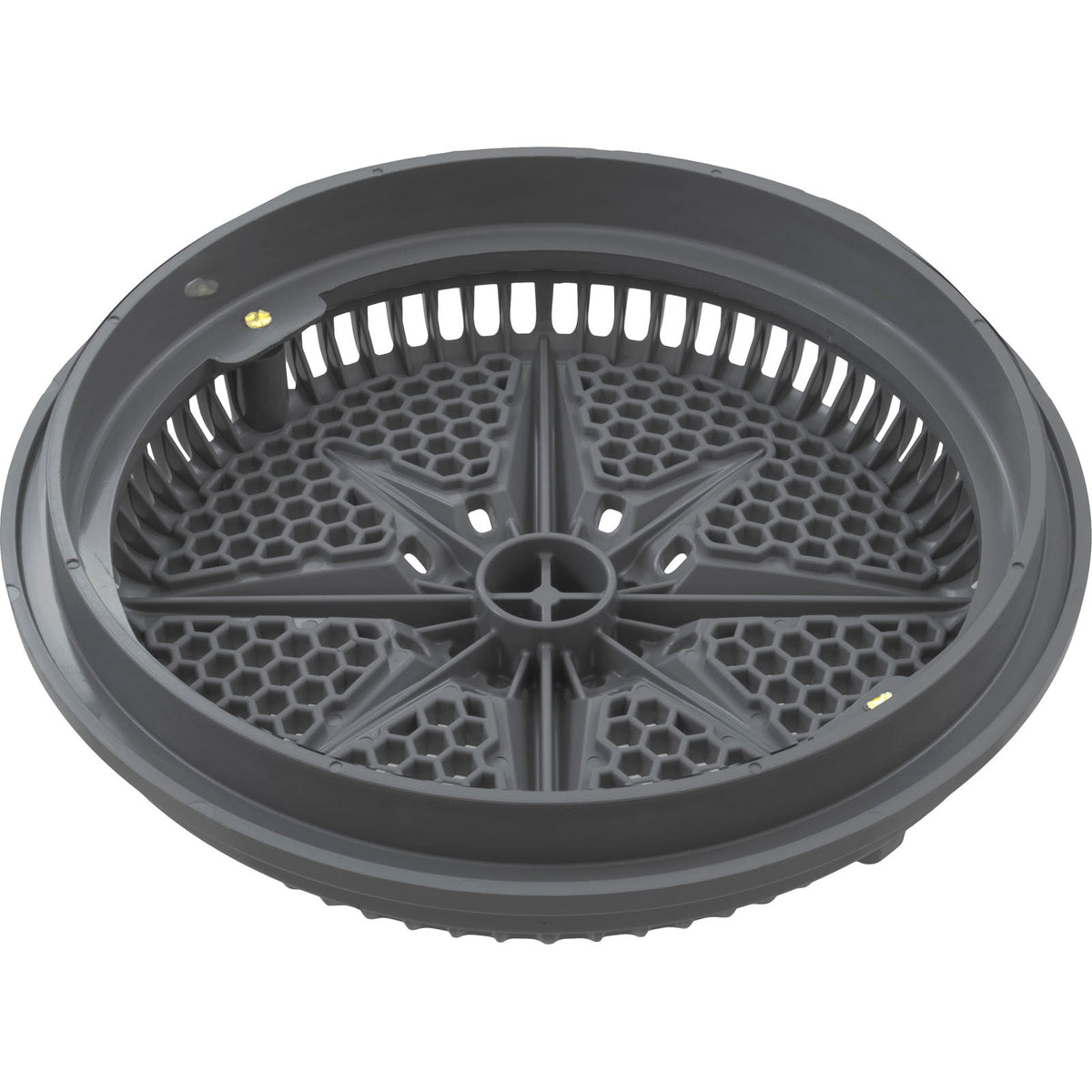 Main Drain Grate, PentairStarGuard, 8", 112gpm, Dark Gry, Lg Ring : 500101