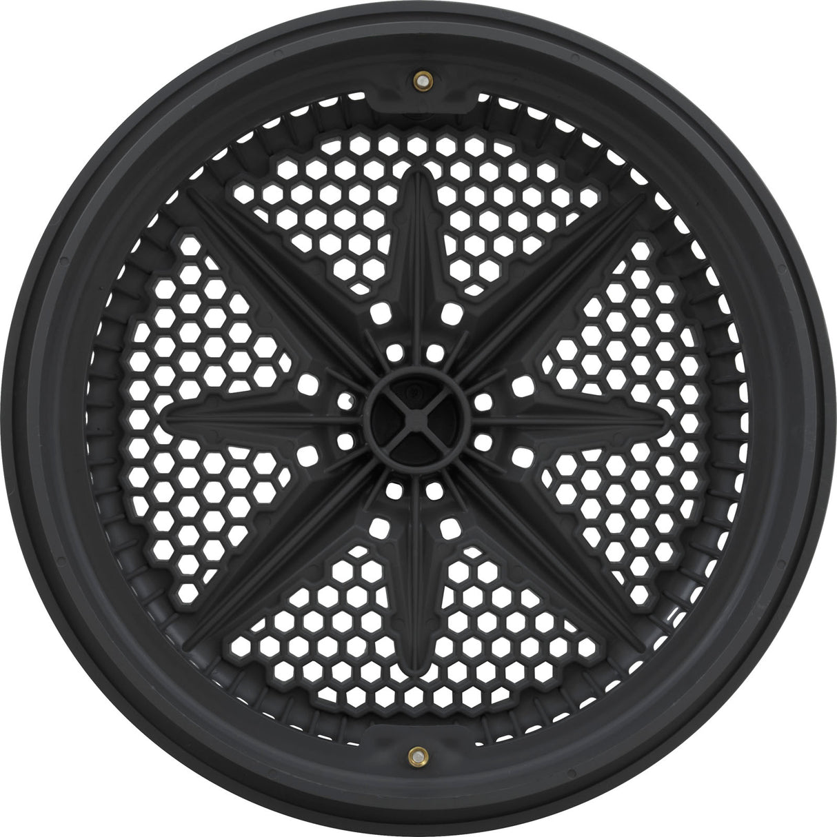 Main Drain Grate, PentStarGuard, 8", 112gpm, DrkGry, qty2, Sh Ring : 500146
