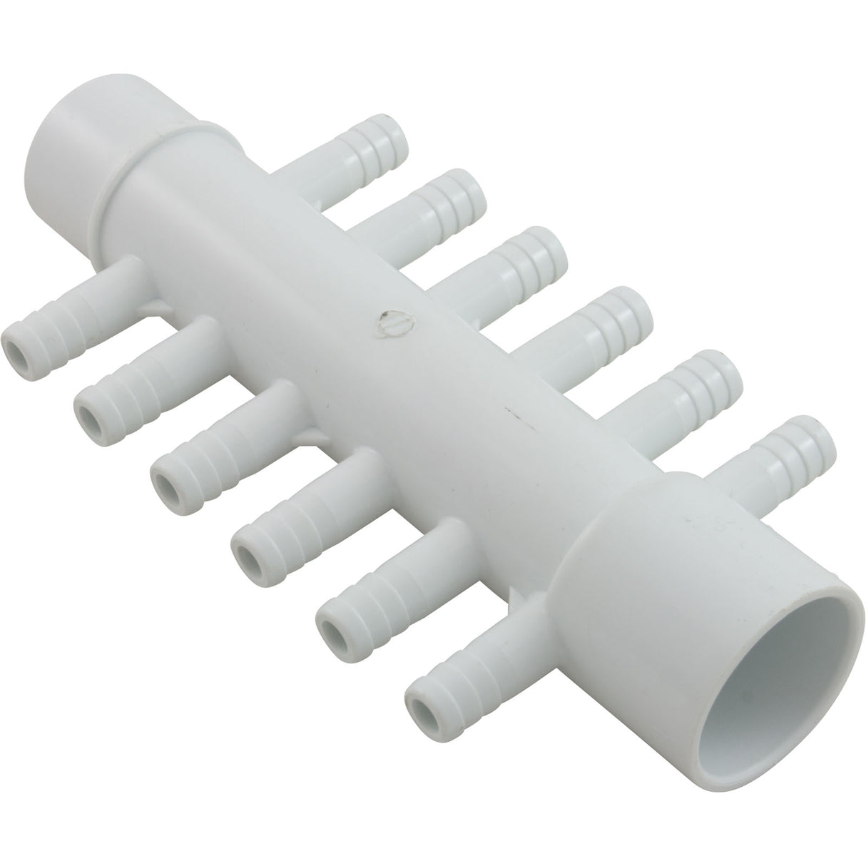 Manifold, 3/8" Barb, 12 Port, 1" Slip x 1" Spigot : 672-0410