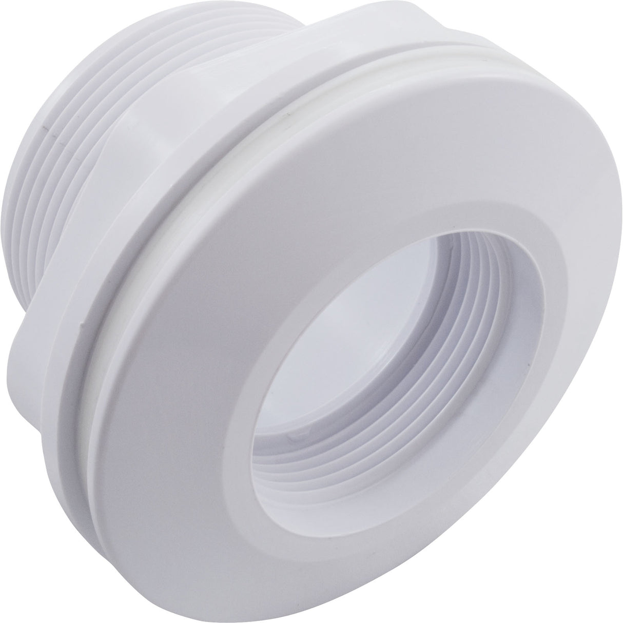 Wall Fitting, Vinyl Liner, Long Body, 1-1/2"s x 1-1/2"fpt, Wht : 542411