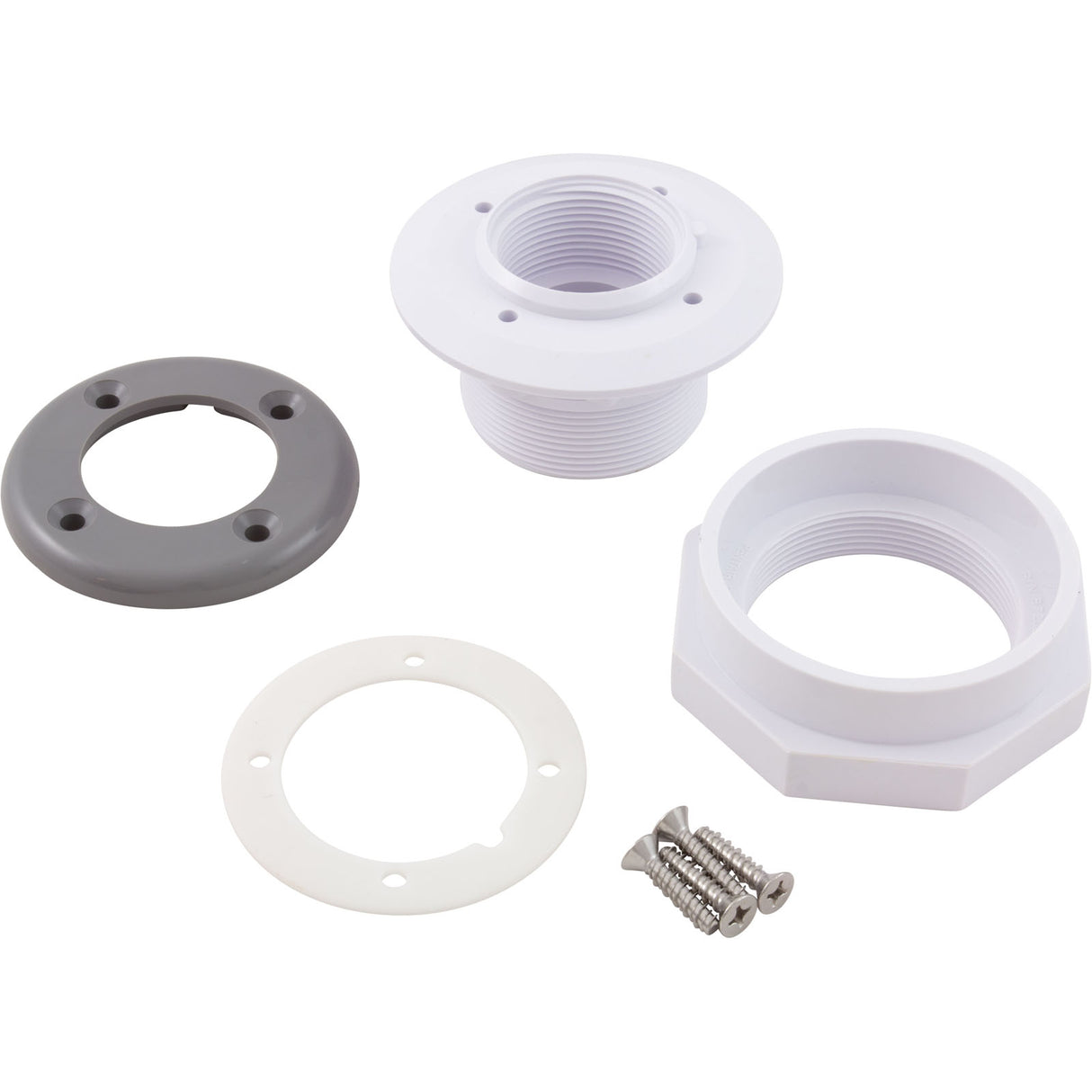 Wall Fitting, Vinyl Std Body, 1-1/2"mpt x 1-1/2"fpt, Gray : 86205103
