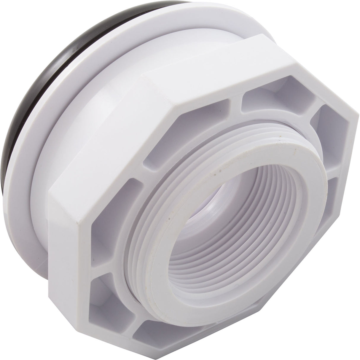 Wall Fitting, Vinyl Std Body, 1-1/2"mpt x 1-1/2"fpt, Black : 86205101
