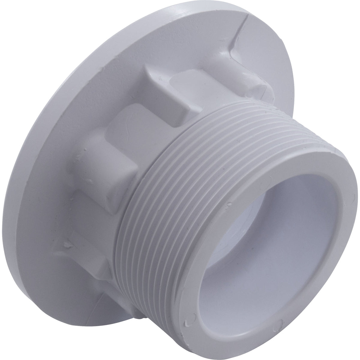 Wall Fitting, Vinyl Std Body, 1-1/2"mpt x 1-1/2"s, White : 542429