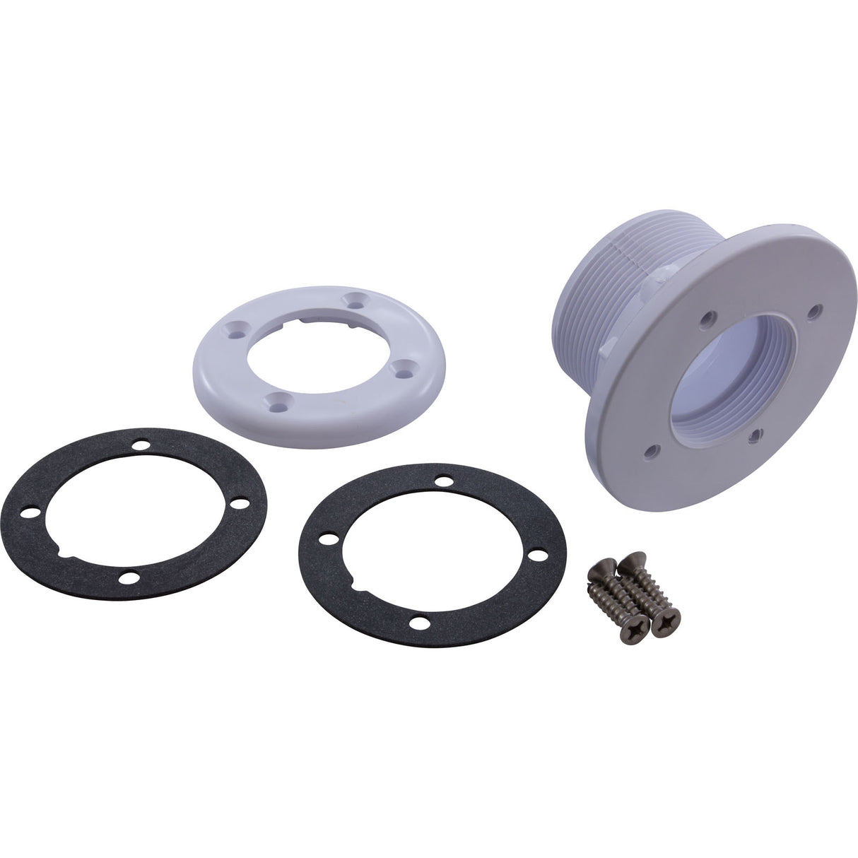 Wall Fitting, Vinyl Std Body, 1-1/2"mpt x 1-1/2"s, White : 542429