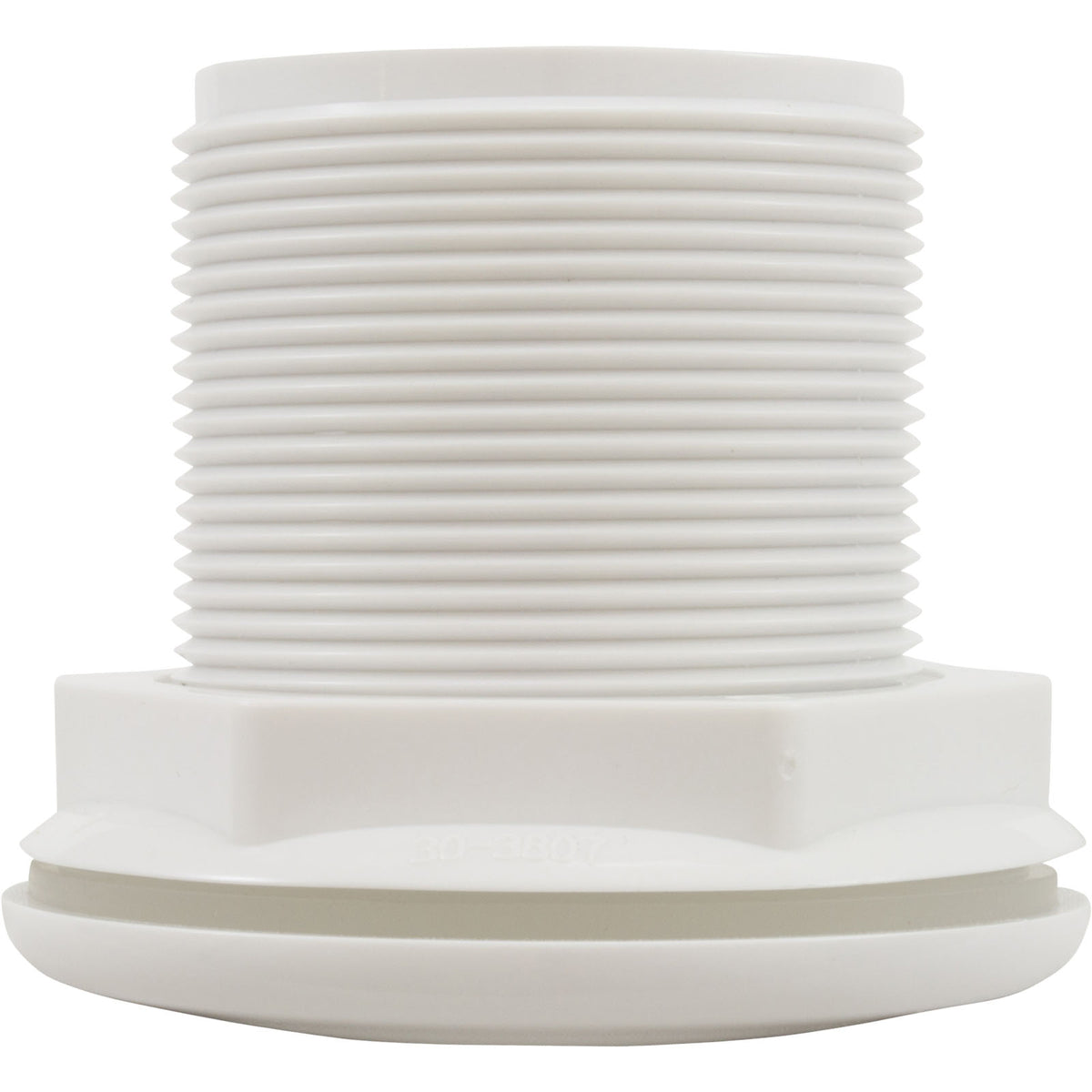 Jet Intl, BWG/HAI Hydro Jet, Long, 3-3/8"fd, Dir, w/Nut, Wht : 10-3300WHT