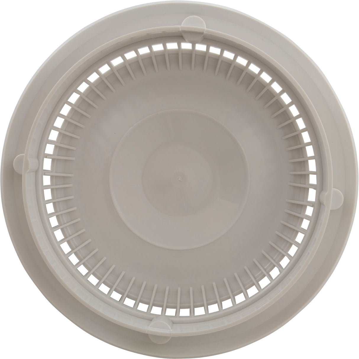 Main Drain Grate, Afras, Anti Vortex, 7-3/4"dia, Wht, w/Ring&Scrw : 10064W