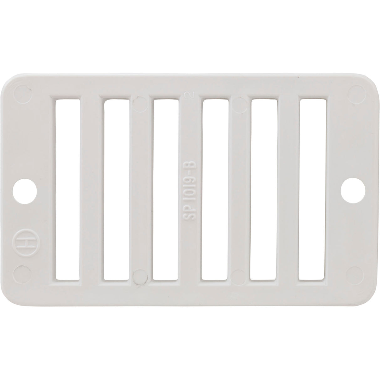 Grate, Hayward Deck Drain SP1019, w/ Screws, White : SP1019BA
