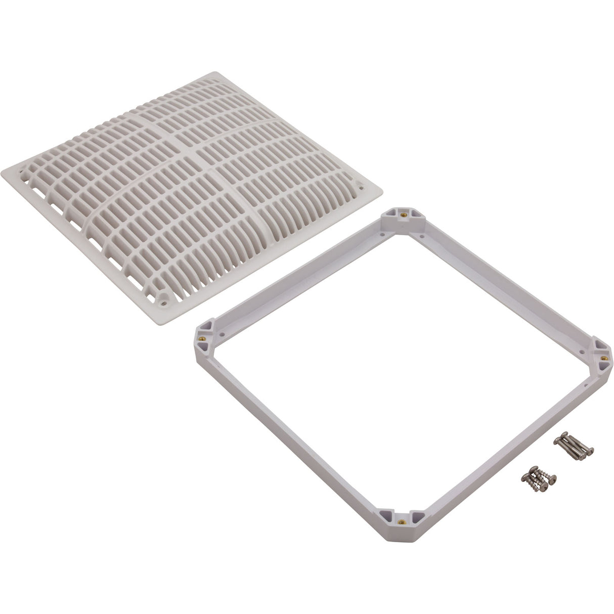 Main Drain Grate, Hayward Low Velocity, 12" x 12"Sq, w/Frame : WGX1032BLV2