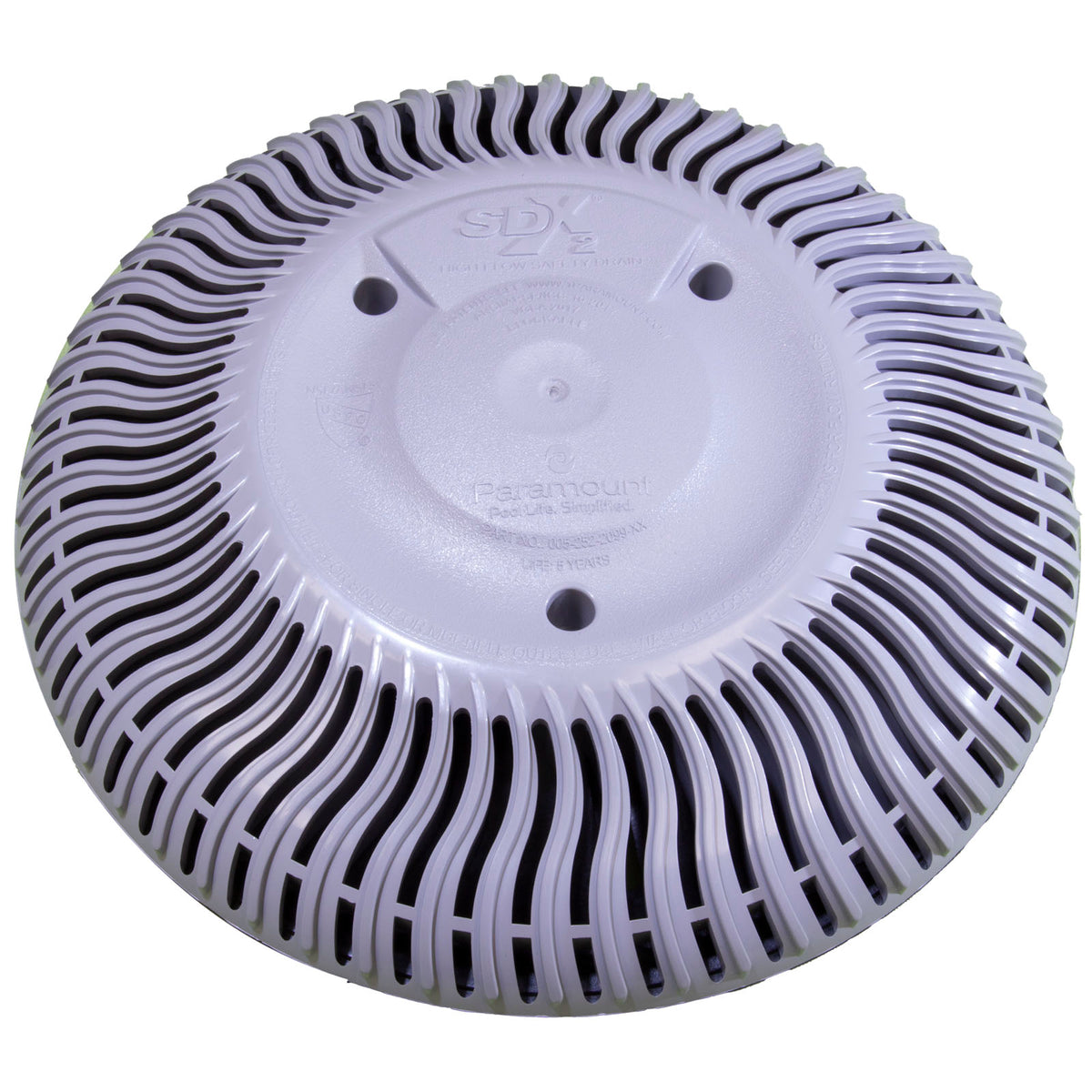Main Drain Grate, Paramount SDX2, Concrete, Light Gray : 004-192-2231-08