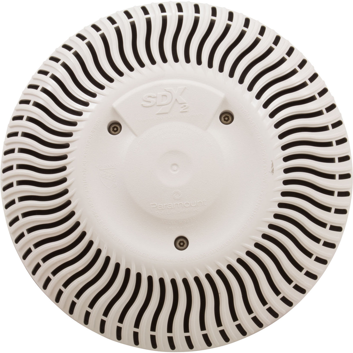 Main Drain Grate, Paramount SDX2, Vinyl, White, qty 2 : 004-172-2231-01