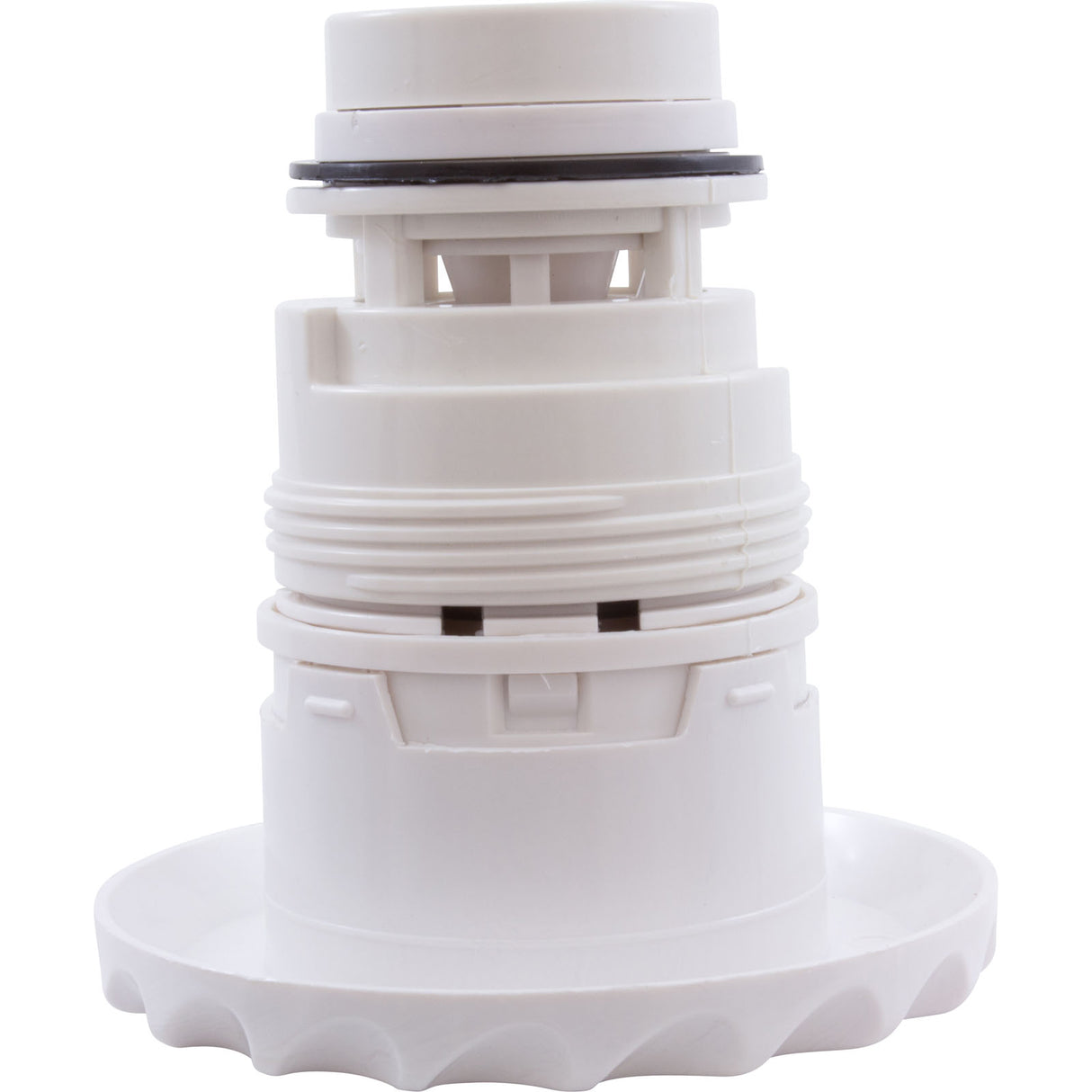 Jet Intl, WW Poly Jet, 3-3/8"fd, Pulsator, Dlx Scal, White : 210-6070