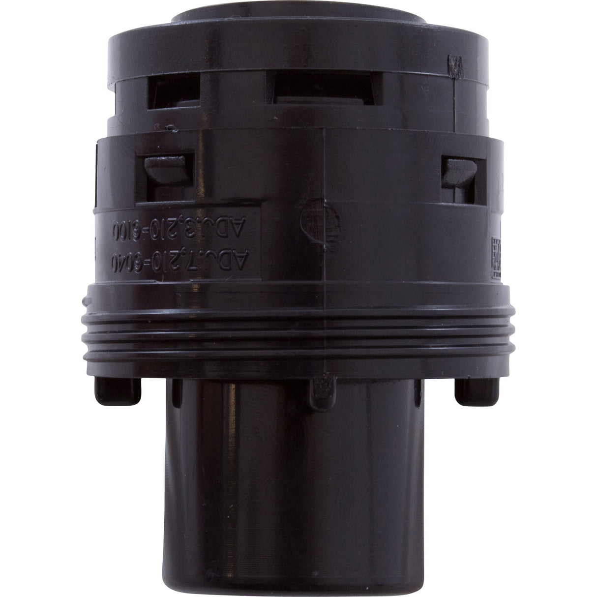 Nozzle, Waterway Poly Jet Caged Style, Directional, Black : 210-8751
