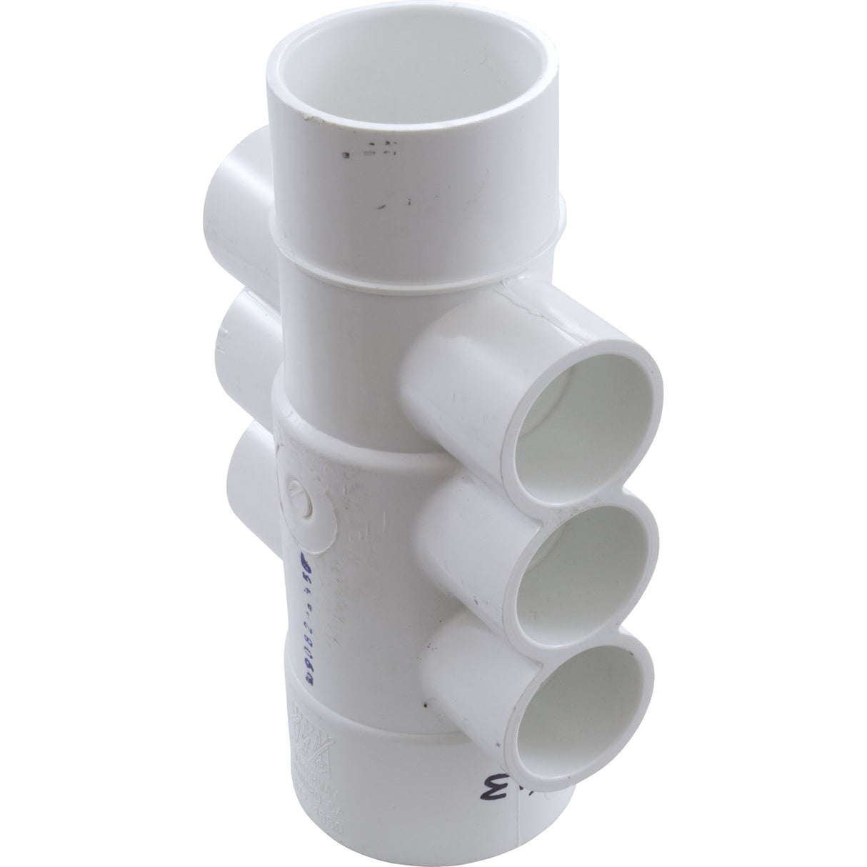 Manifold, 1"s, 6 Port, Flow Thru, 1-1/2"s/2"spg x 2"s : 672-4550