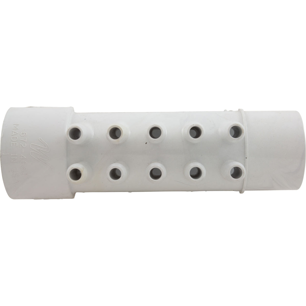 Manifold, 3/8"sb, 10 Port, Flow Thru, 1-1/2"s x 1-1/2"spg : 672-4660