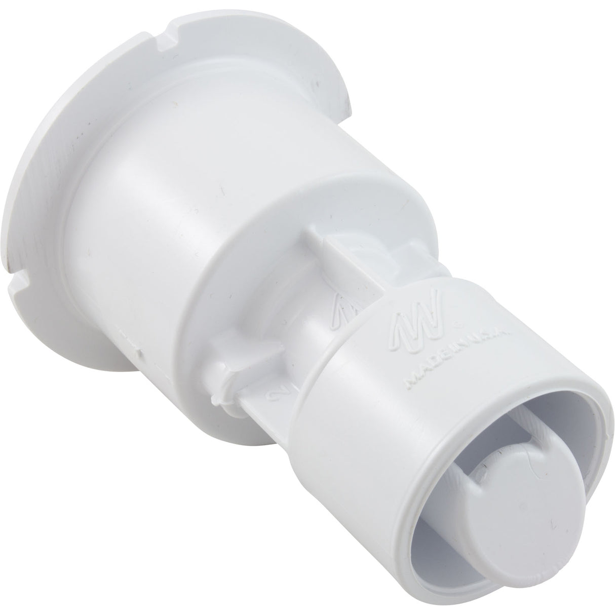 Wall Fitting, Waterway Mini Storm Gunite, Thread-In, White : 215-1170