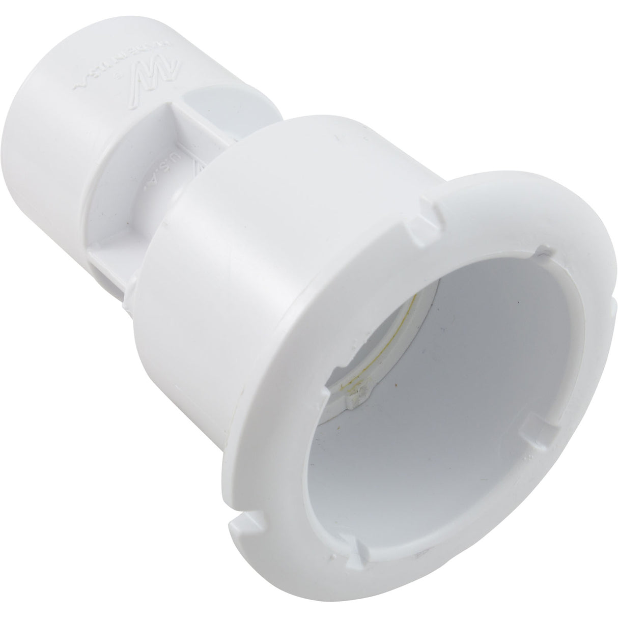 Wall Fitting, Waterway Mini Storm Gunite, Thread-In, White : 215-1170