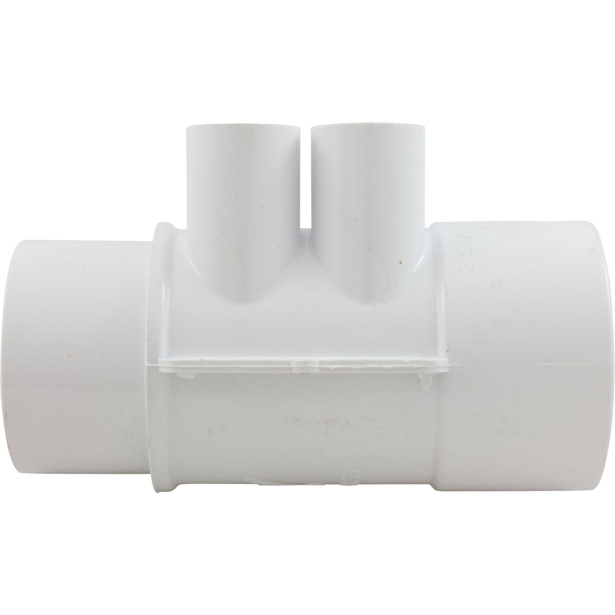 Manifold, 1/2" Slip, 4 Port, Flow Thru, 2" Slip x 2" Spigot : 672-4250