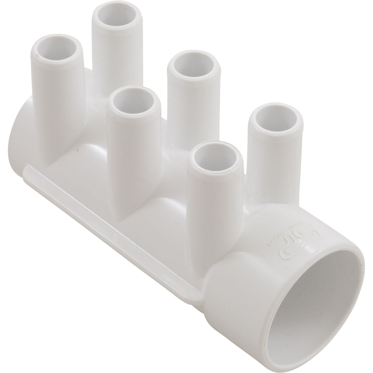 Manifold, 3/4" Smooth Barb, 6 Port, 1-1/2" Slip x Dead End : 672-5250