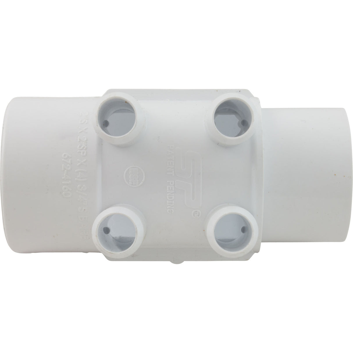 Manifold, 3/4"sb, 4 Port, Flow Thru, 2"s x 2"spg, SP : 672-4160