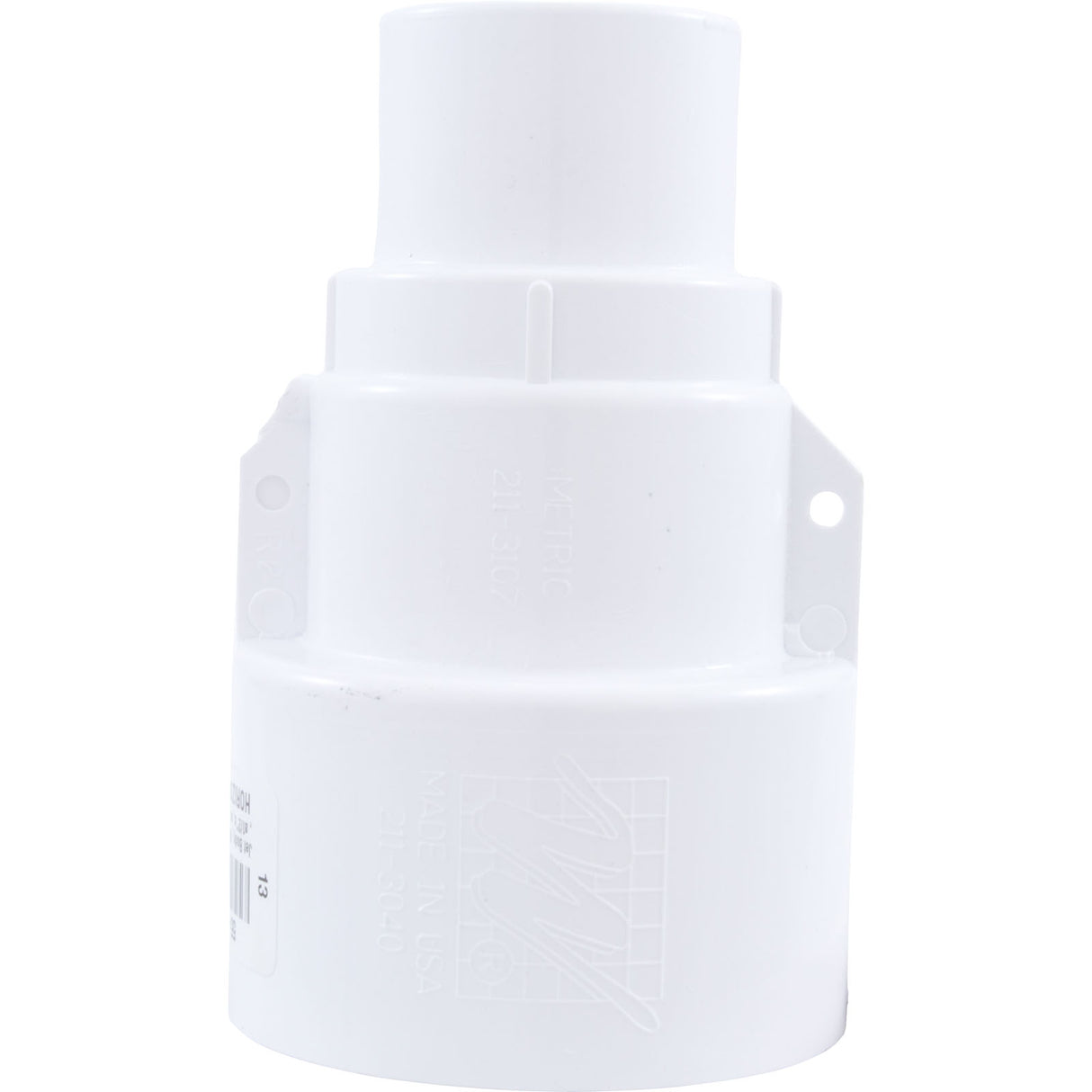 Jet Body Only, WW Storm Gunite, a1/2"s, w1-1/2"s, Str, Wht : 211-3040
