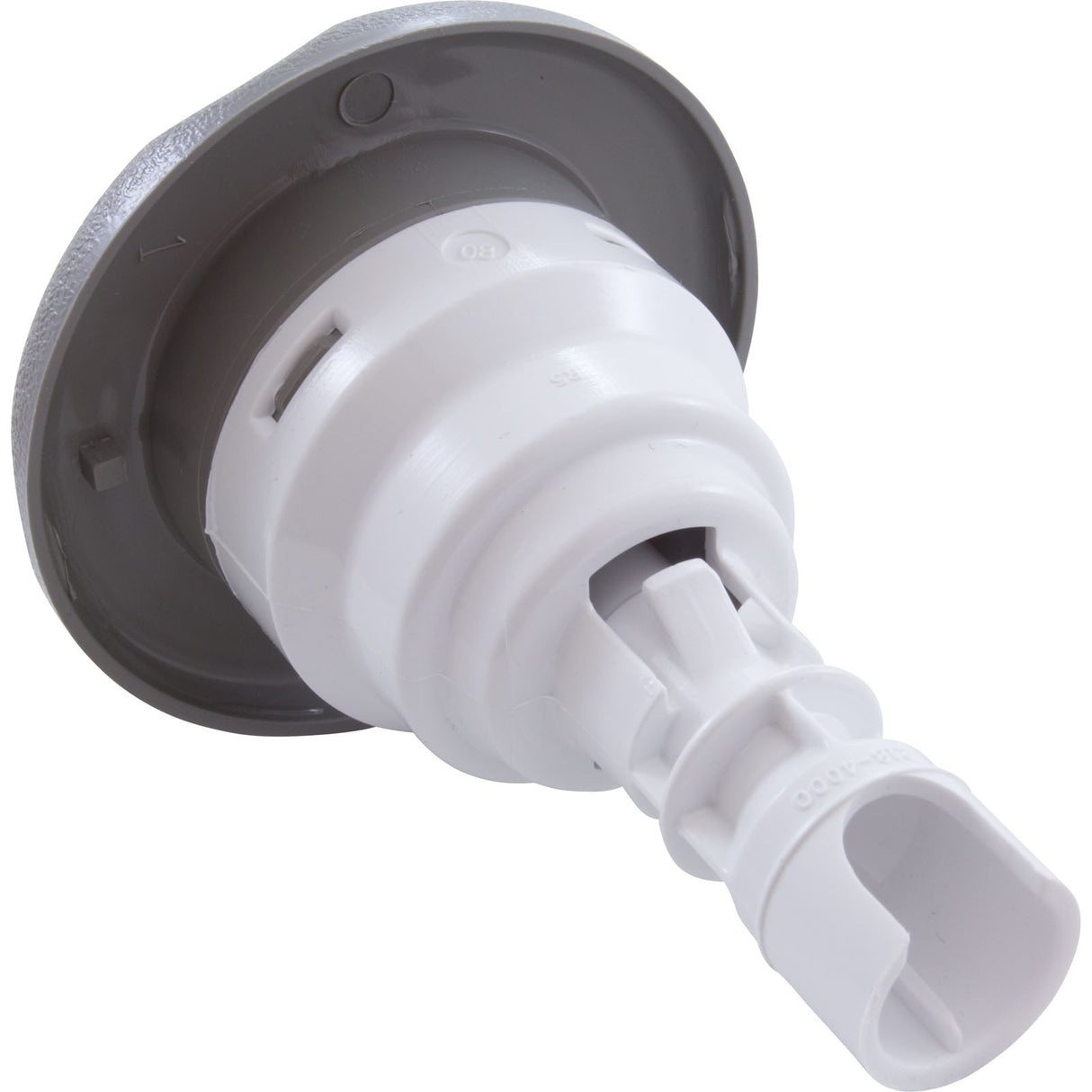 Jet Intl, WW Poly Storm, 3-3/8"fd, Dir, Textured Scal, Gry : 212-8057 - Waterway Plastics - 806105035547 - PartsForSpas.com