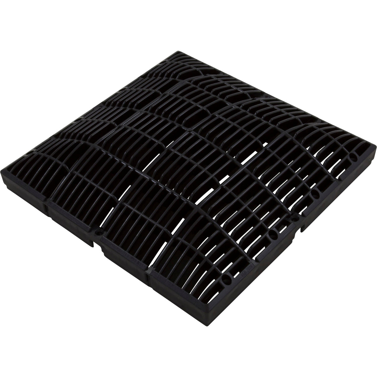 Main Drain Grate, Waterway 12" x 12" Square, VGB, Black : 642-4721 V