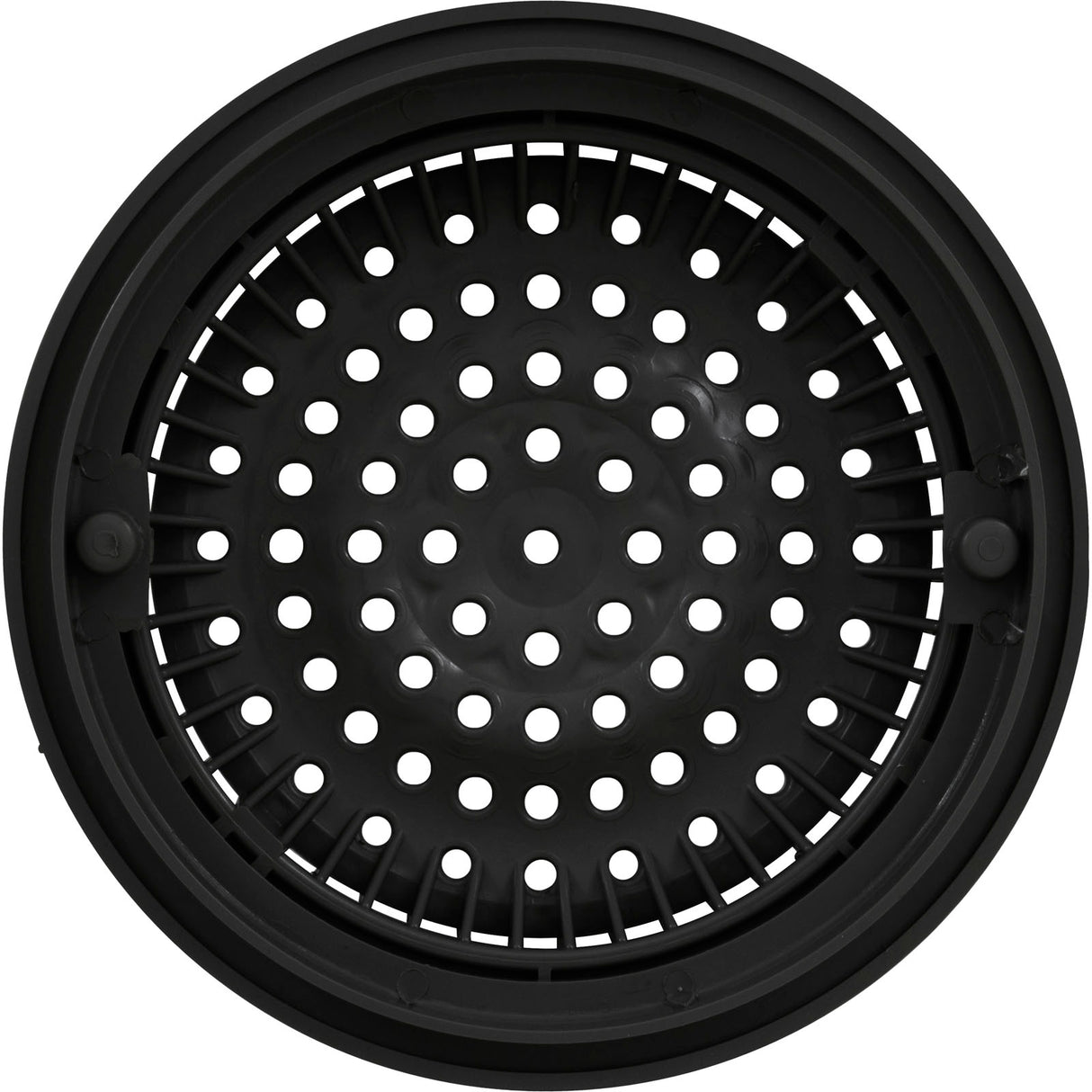 Main Drain Grate, WW Anti Vortex, 8" Rnd, w/Collar, Black : 640-2311 V
