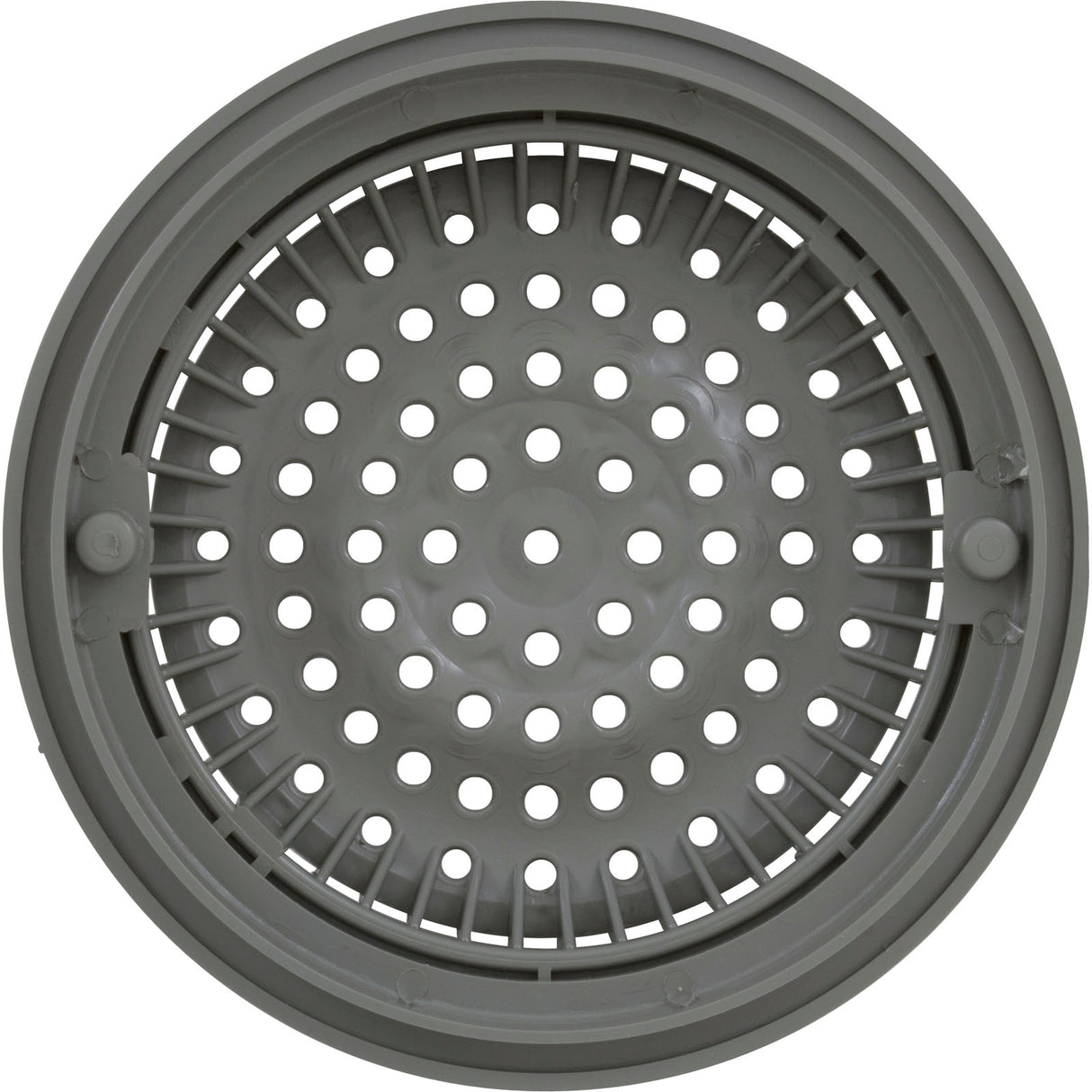 Main Drain Grate, WW Anti Vortex, 8" Rnd, w/Collar, Gray : 640-2317 V