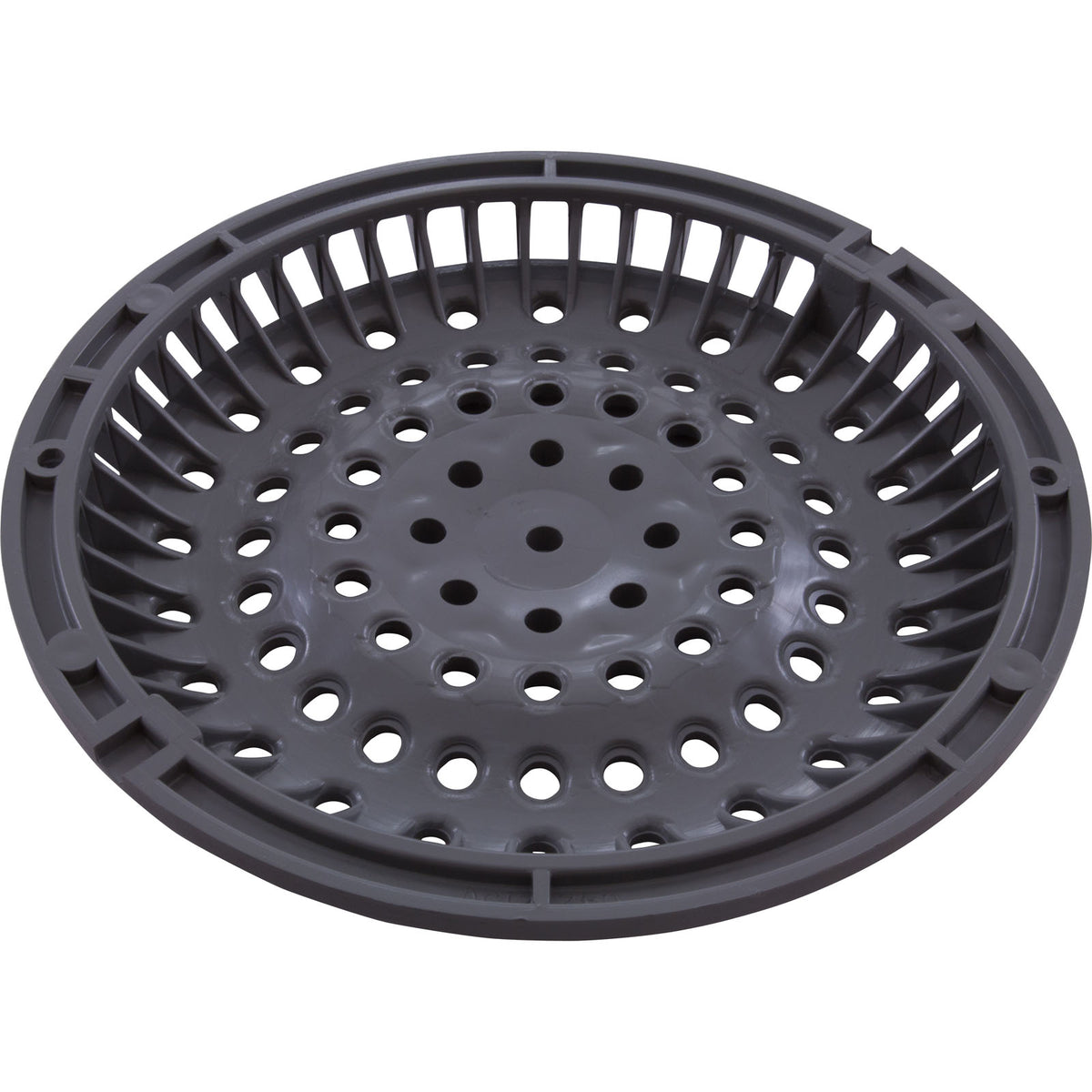 Main Drain Grate, Waterway Anti Vortex, 8" Round, Gray : 642-2157 V