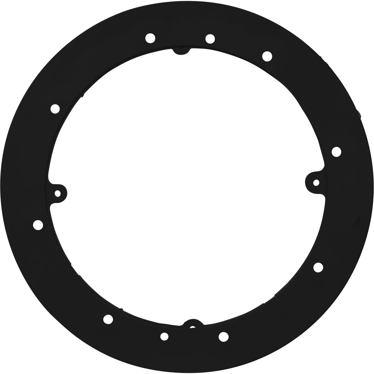 Mounting Plate, Waterway Main Drain Vinyl, 8" Round, Black : 642-2091