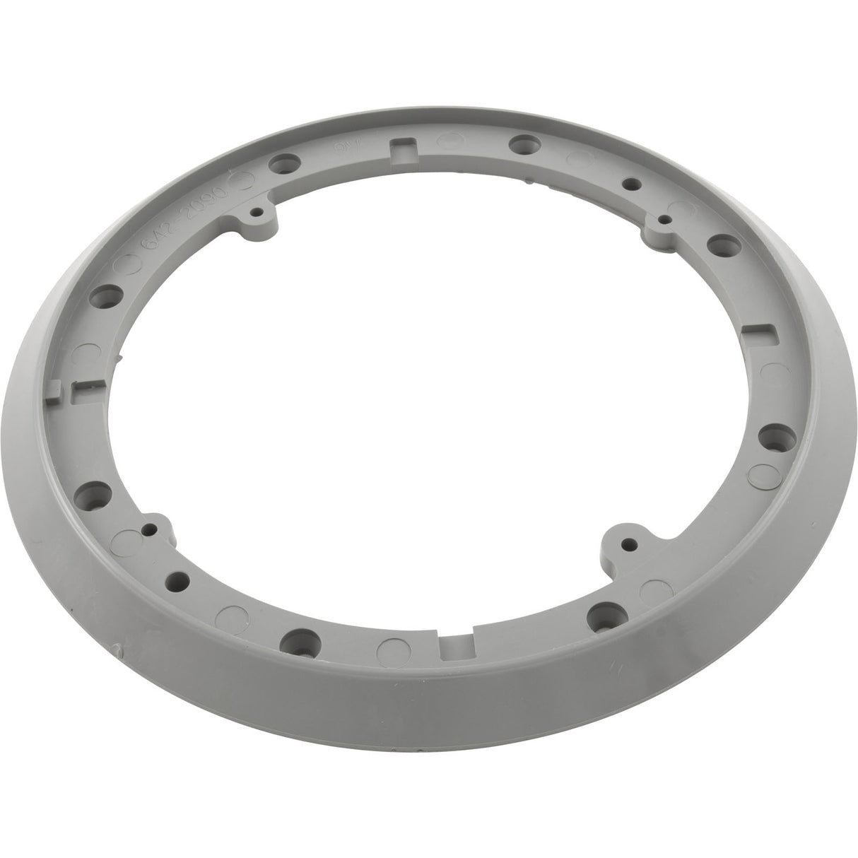 Mounting Plate, Waterway Main Drain Vinyl, 8" Round, Gray : 642-2097