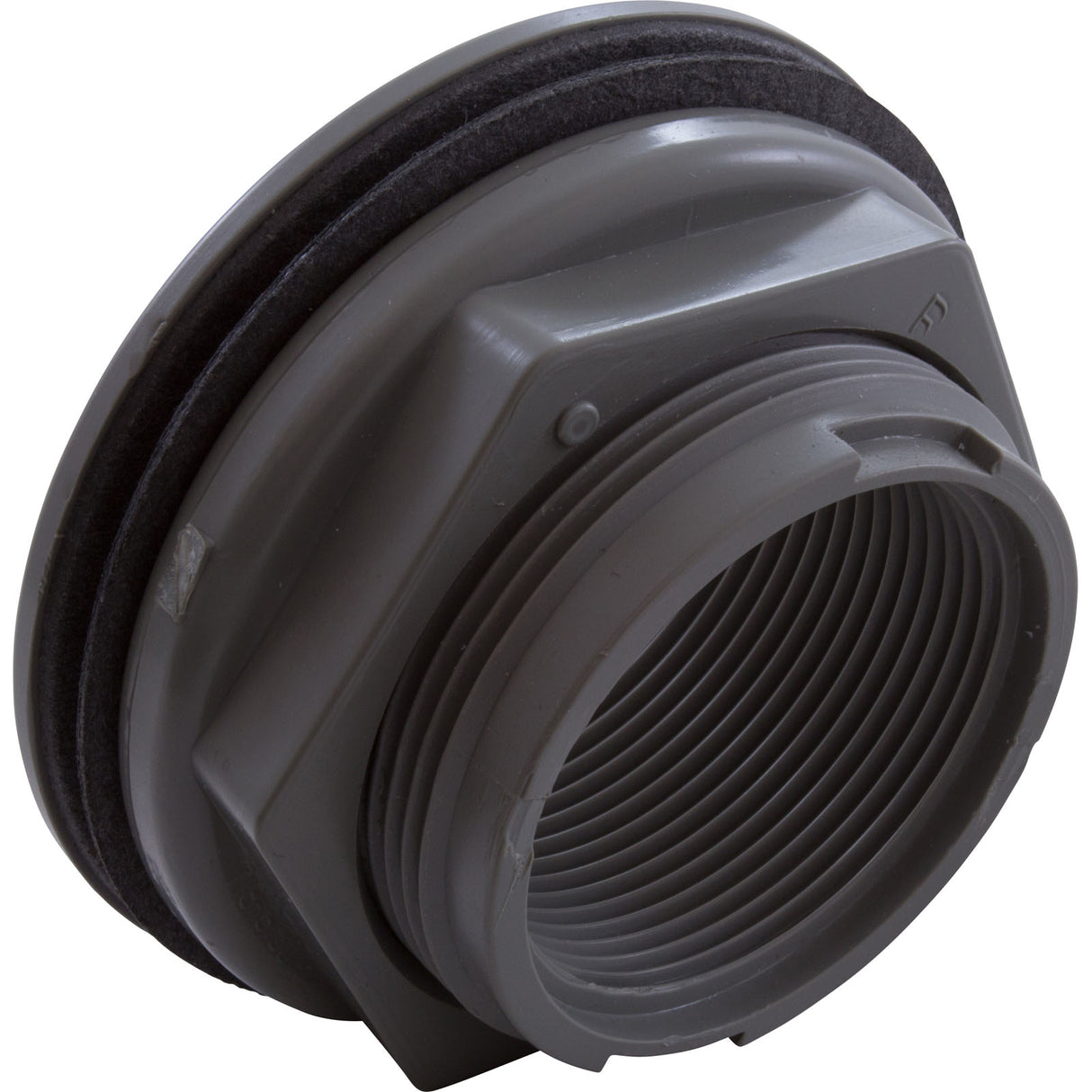 Wall Fitting, WW, 2-3/8"hs, 1-1/2"fpt, 3-1/2"fd, Gray : 400-9177B