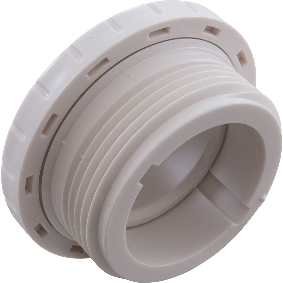 Eyeball Fitting, WW, 1-1/2"mpt, 2-3/8"fd, 3/8"Orifice, White : 400-1410BB