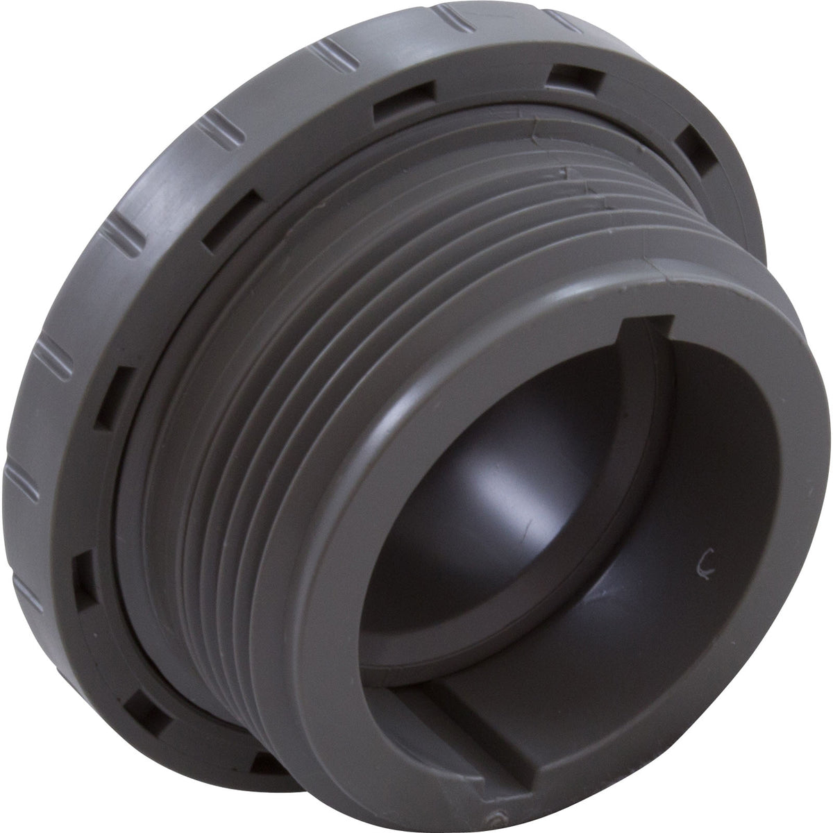 Eyeball Fitting, WW, 1-1/2"mpt, 2-3/8"fd, 1/2"Orifice, Gray : 400-1417CB - Waterway Plastics - 8.06105E+11 - PartsForSpas.com