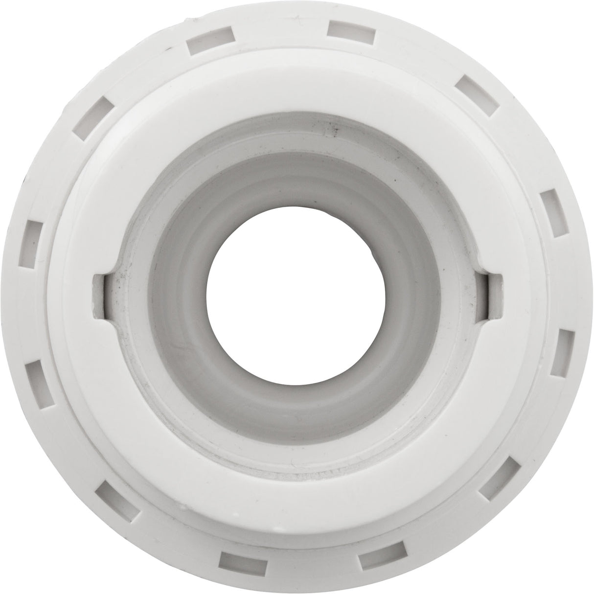 Eyeball Fitting, WW, 1-1/2"mpt, 2-3/8"fd, 3/4"Orifice, White : 400-1410DB