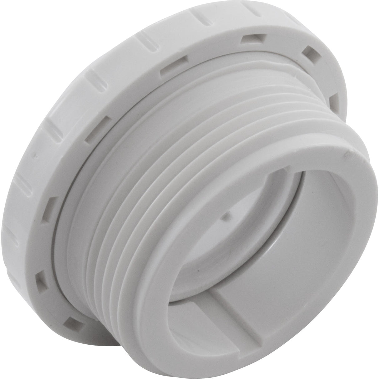 Eyeball Fitting, WW, 1-1/2"mpt, 2-3/8"fd, 1"Orifice, White : 400-1410EB