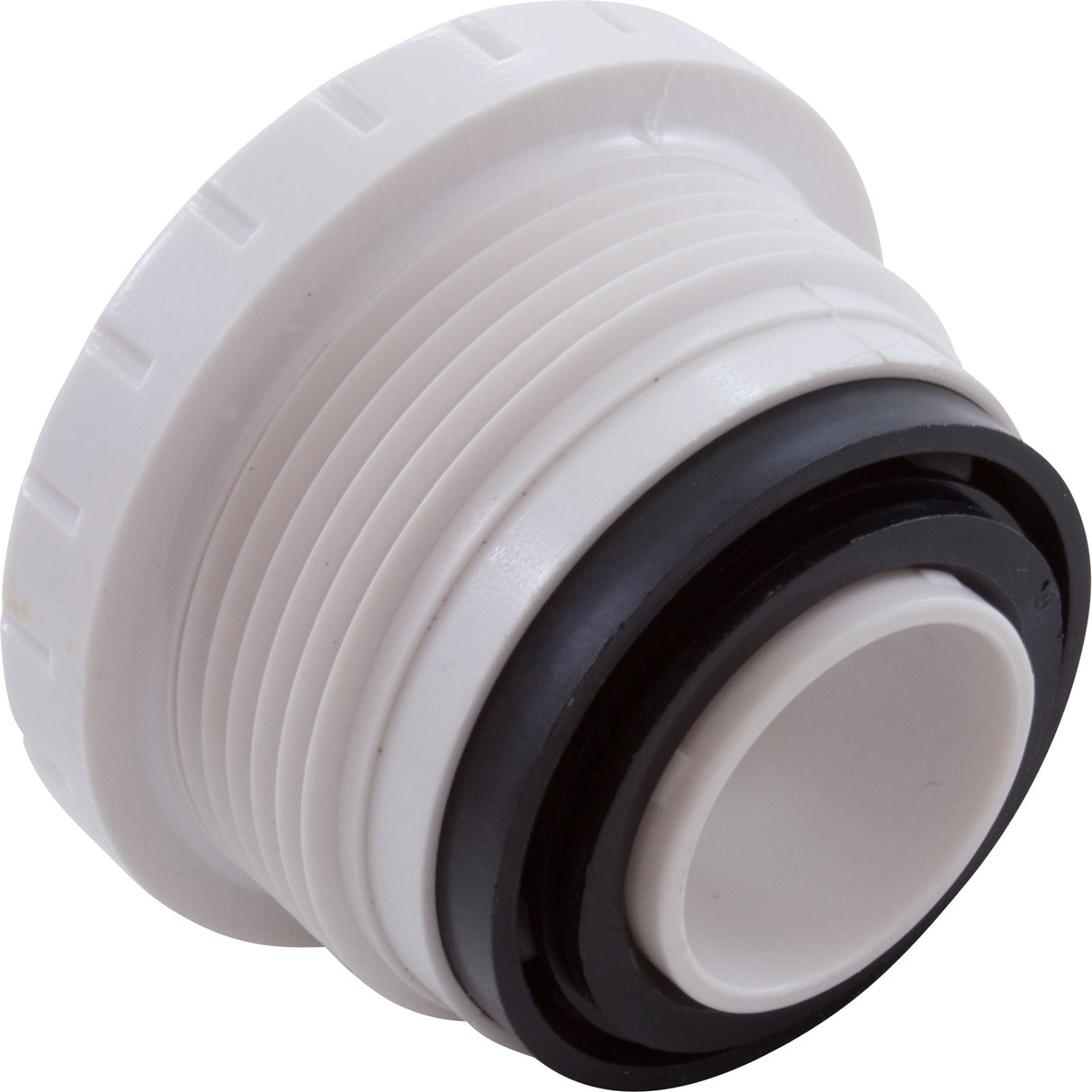 Eyeball Fitting, WW, 1-1/2"mpt, 2-1/4"fd, Plstr, White : 212-9170