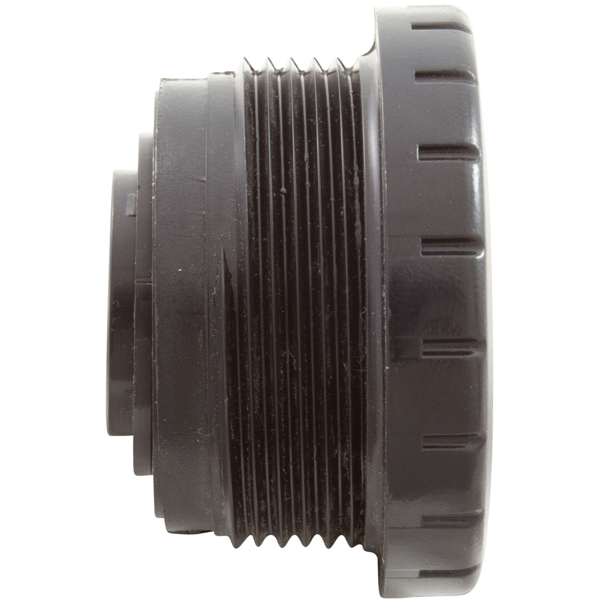 Eyeball Fitting, WW, 1-1/2"mpt, 2-1/4"fd, Plstr, Blk : 212-9171