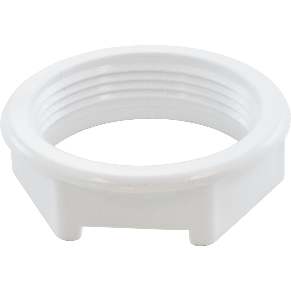 Nut, Waterway Poly Storm, 2-11/16", 2-9/16" Hole Size, White : 718-4100