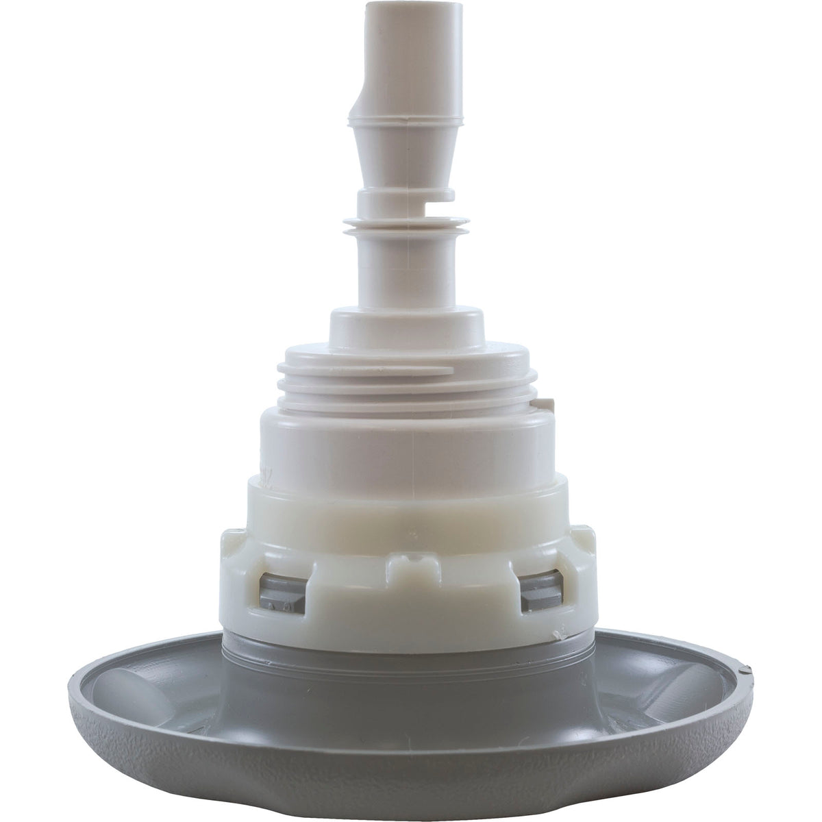 Jet Intl, WW Poly Storm, 4"fd, Twin Roto, Txt Scal, Gry, Thd : 229-8177